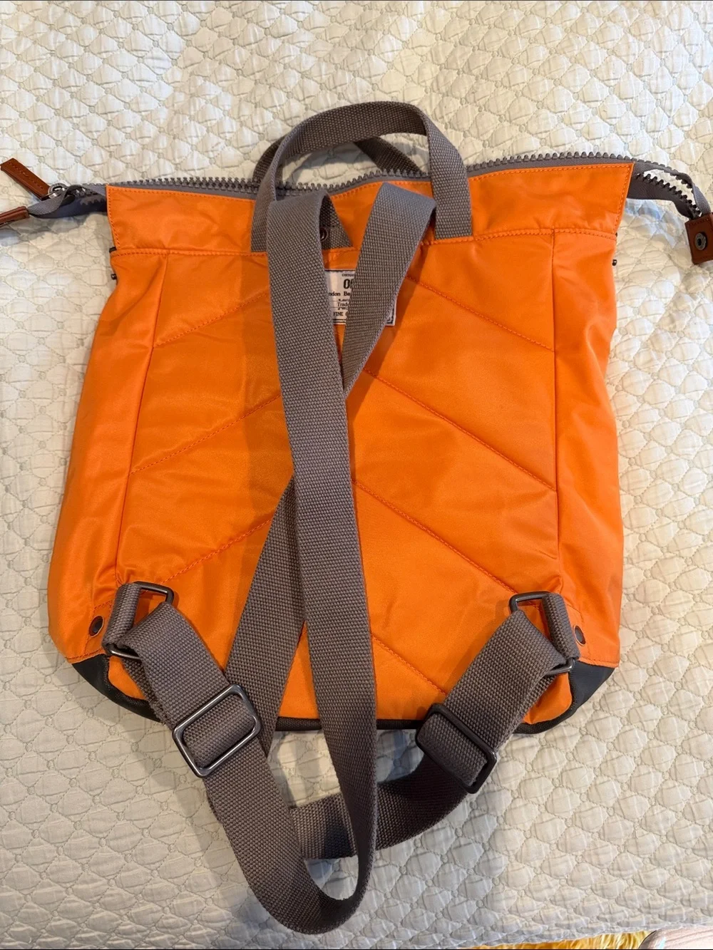 Orange ORI LONDON Bantry Backpack Recycled Nylon